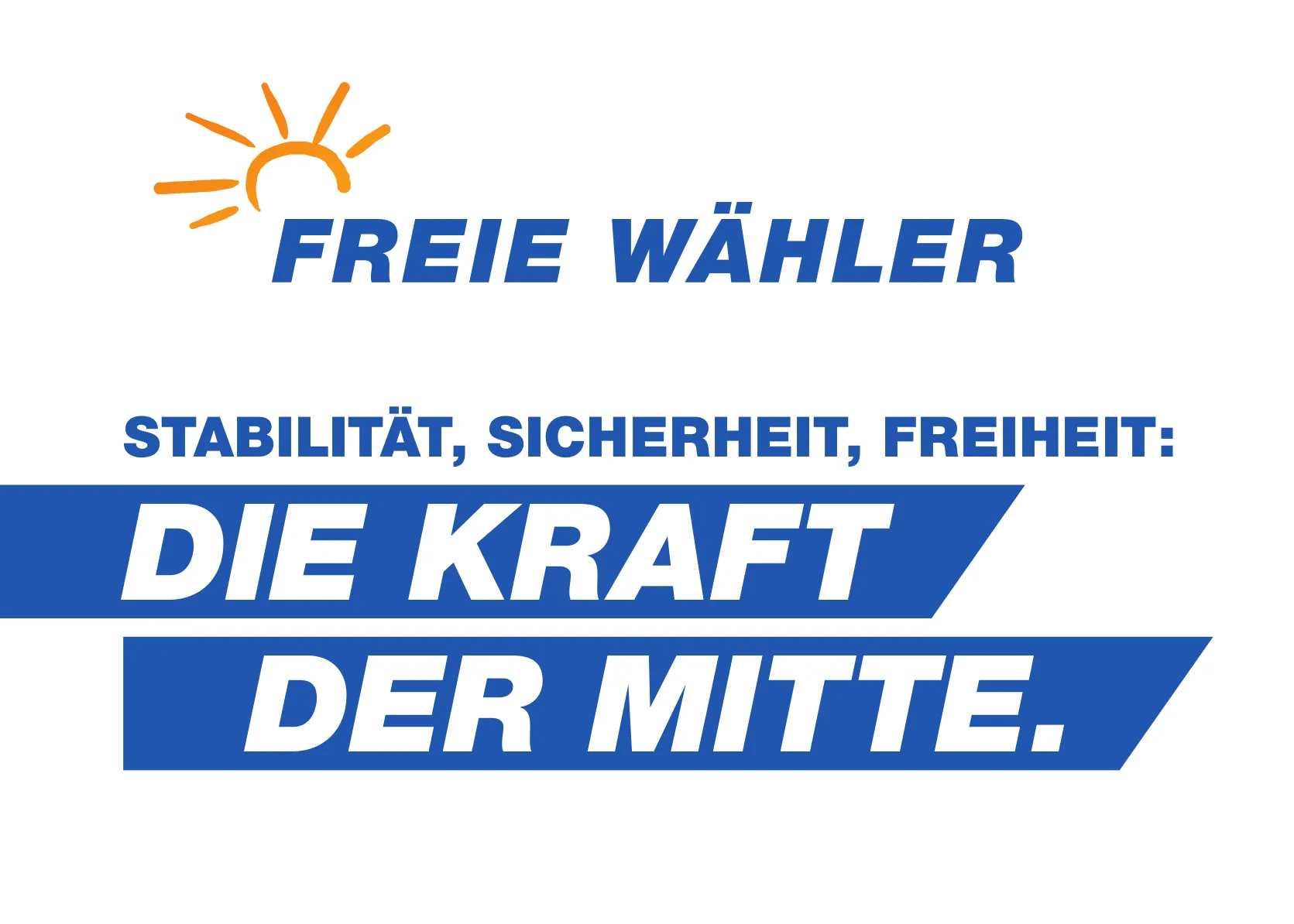 Titelmotiv des Wahlprogramms der Freien Wähler zur Bundestagswahl 2021